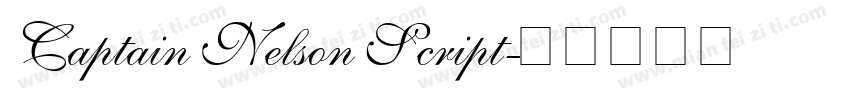 Captain Nelson Script字体转换